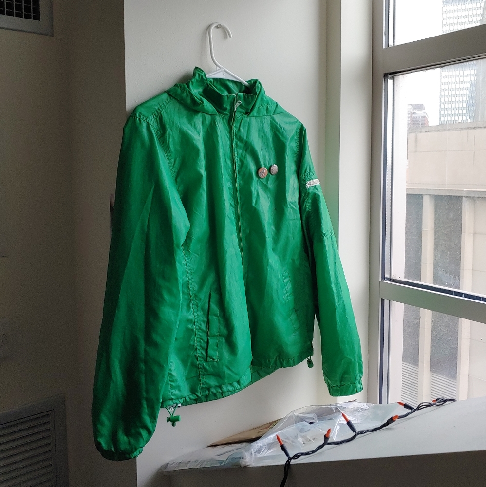Faded Glory Green Windbreaker